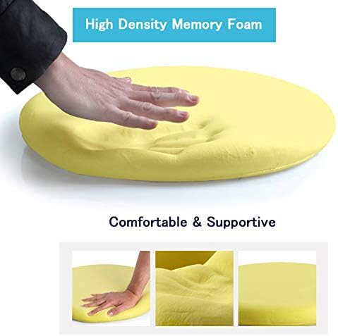 Sigmat 15" Round Seat Cushion, Memory Foam Stool Cushion for Stool Chair Coffee