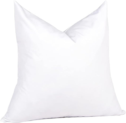 puredown® 26x26 Feather Down Pillow Insert, 1 Pack Euro Pillow Insert for Couch, Chairs, Office, Apartments