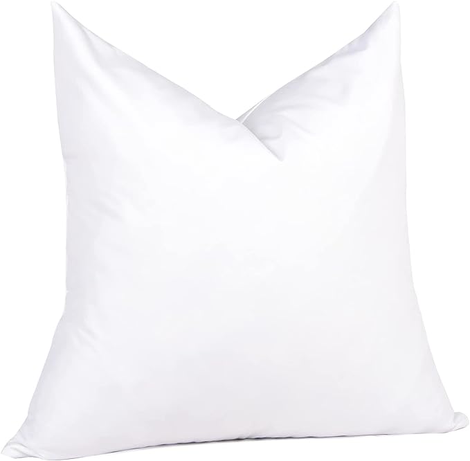 puredown® 30 x 30 Feather Down Throw Pillow Insert, 1 Pack Euro Pillow for Decorative Bed Cushion Couch Sofa