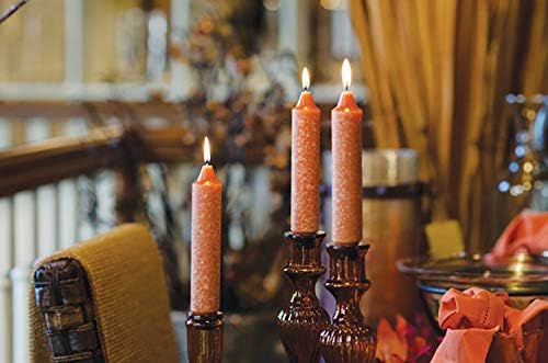 Root 4-Count Unscented Dinner Candles Dripless Beeswax Enhanced Timberline™ Collenette Boxed Candle Set, 9-Inch, Rust