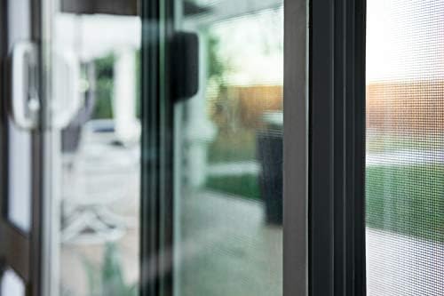 Sliding Glass Door Draft Stopper | Energy-Efficient Weatherstripping for Sliding Door Pet Panels | Dog and Cat Door Compatible | Universal Fit & Easy Installation | Black, 81" Length