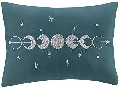 Intelligent Design Twin Duvet Cover Set, Velvet Twin Duvet Set, Luxury Diamond Quilting Teal Duvet Cover, Fluffy Duvet Cover with Decorative Pillow and 1 Sham, 3 Pieces, Teal, Twin/Twin XL