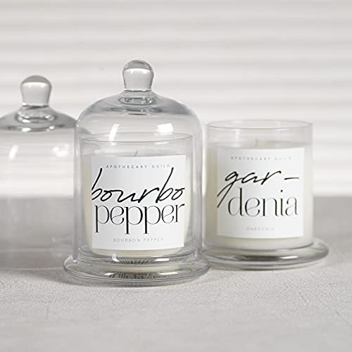 Zodax Tobacco Flower Apothecary Guild 10 Ounce Scented Jar Candle with Dome