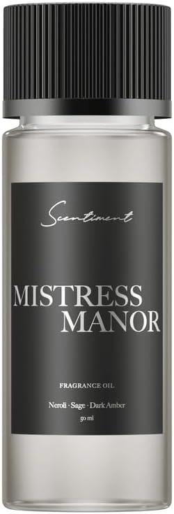 Scentiment Diffuser Oil – Mistress Manor | Neroli, Sage & Dark Amber | Fresh, Herbal & Warm Luxury Fragrance Oil for Cold Air Diffusers (50 mL)