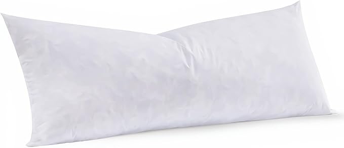 Feather Rectangle Lumbar Pillow Insert, Soft Fluffy 14 x 36 Inches Decorative Throw Pillow Insert for Bed, Couch and Cushion
