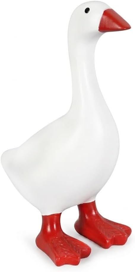 Desk Goose 7 inch, Mini Desktop Goose Statue for Office Home Decor
