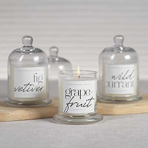 Zodax Tobacco Flower Apothecary Guild 10 Ounce Scented Jar Candle with Dome