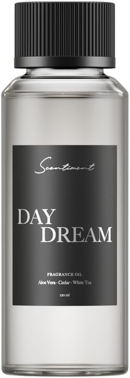 Scentiment Day Dream Fragrance Oil – Aloe Vera, Cedar, White Tea Scent for Diffusers, Aromatherapy Oil (120 mL)