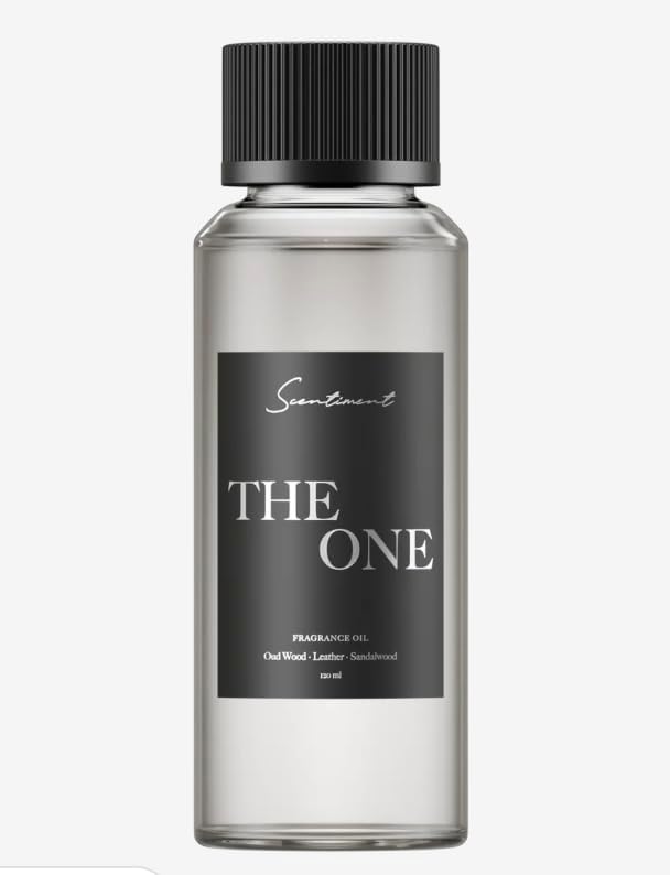 Scentiment Amber Fragrance Oil – Cardamom, Leather, Lemon with Cinnamon & Sandalwood Scent for Diffusers, Aromatherapy Oil (50ml)
