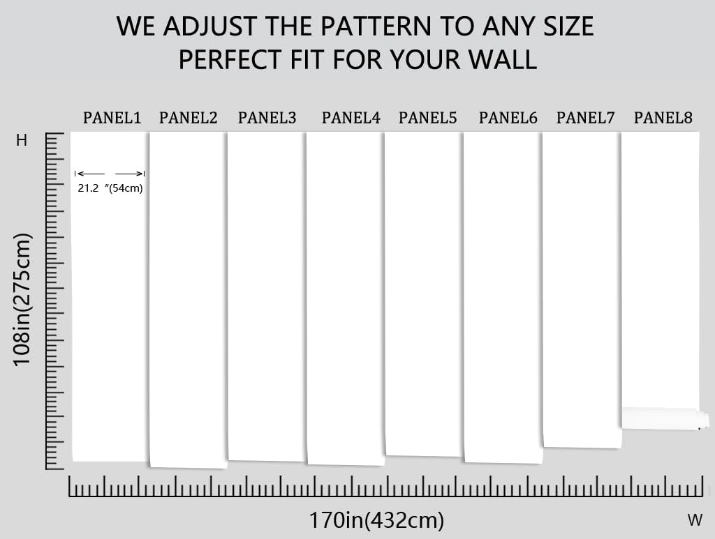 Vintage Peony Buds and Leaves Floral Seamless Pattern Wallpaper for Bedroom, Living Room, Bathroom Wall Backgrounds(Non-self-Adhesive)