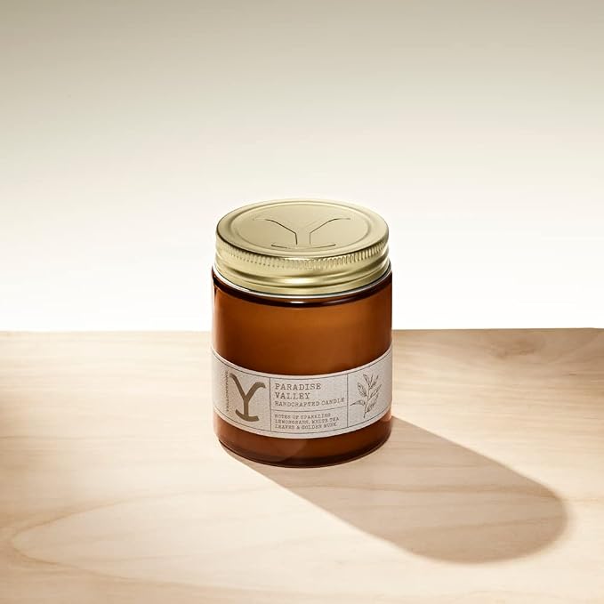 Yellowstone Scented Jar Candle by Tru Western, 8 oz - Paradise Valley