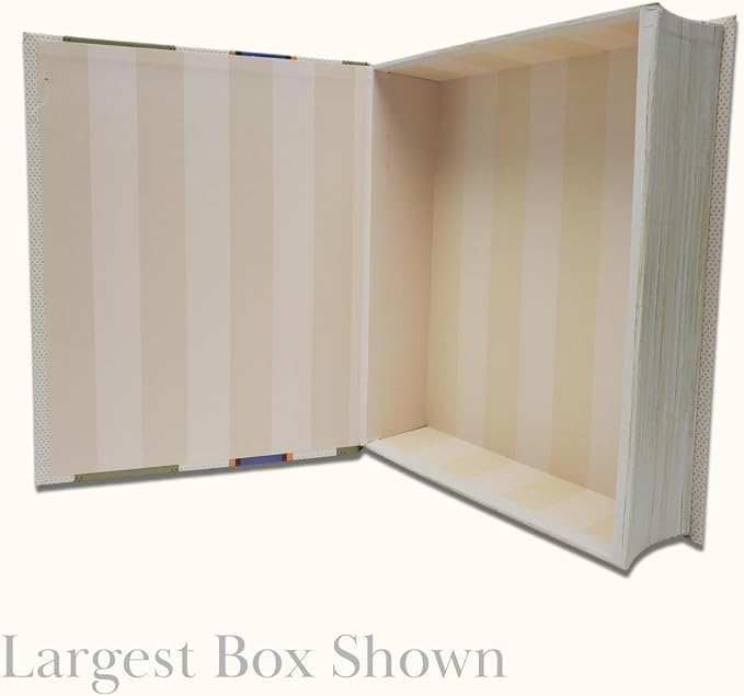 Punch Studio Decorative Storage Boxes with Lids | Nested Book Style Set of 3 Coated Cardboard Keepsake Box for Photos Documents Gifts Home Organization, 11” x 13.5” – Timeless Treasures Floral
