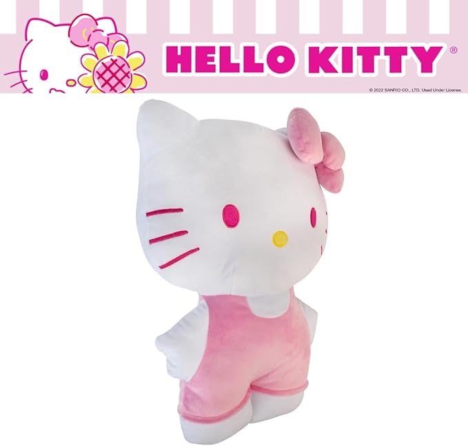 Hello Kitty Pink Plush Cuddle Pillow Buddy, Kids Bedding Super Soft & Cozy, (Officially Licensed Product) by Franco