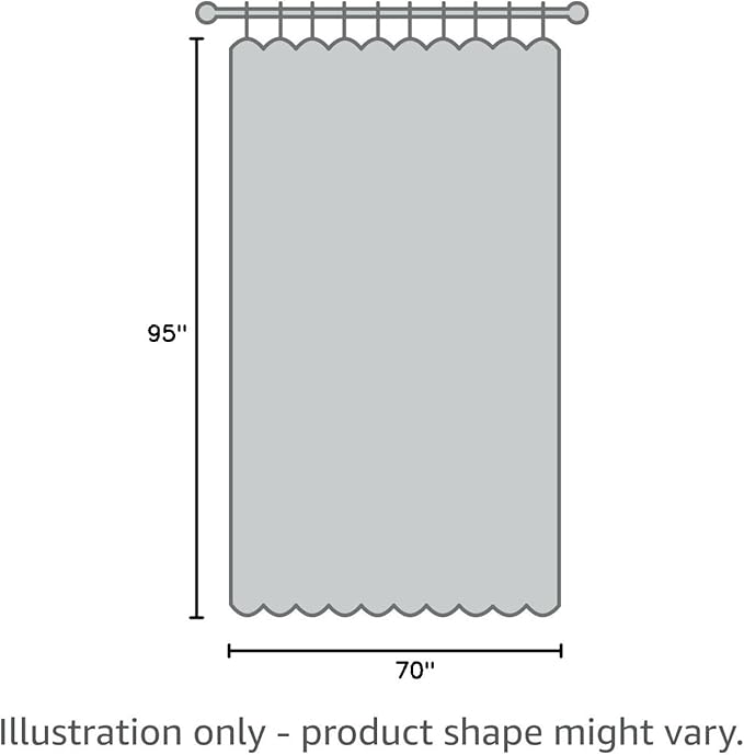 Joydeco Blackout Curtains 95 Inches Long 1 Panel, Thermal Insulated Long Curtains& Drapes 1 Piece, Room Darkening Grommet Drapes for Living Room Bedroom Window (W70 x L95 Inch, Navy Blue)