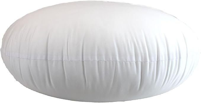 MoonRest Round Pillow Insert Hypoallergenic Polyester Form Stuffer-%100 Cotton Blend Covering for Sofa Sham, Decorative Pillow, Cushion and Bed - 22 Inch Diameter