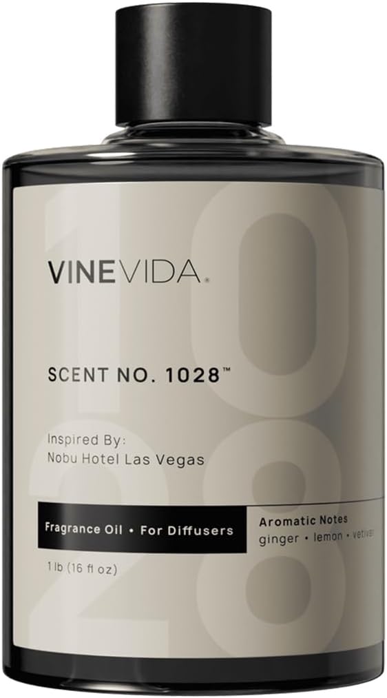 VINEVIDA Scent NO. 1028 Fragrance Oil for Cold Air Diffusers - 16oz (1lb) - Inspired by Nobu Hotel Las Vegas - Hotel Scents for Home - Diffuser Oil