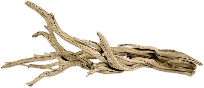 Koyal Wholesale 18” Driftwood Terrarium Decor, Clean California Manzanita Drift Wood Reptile Decor, Driftwood Decor for Home, Desert Reptile Supplies, Small or Large Driftwood Branches for Reptiles