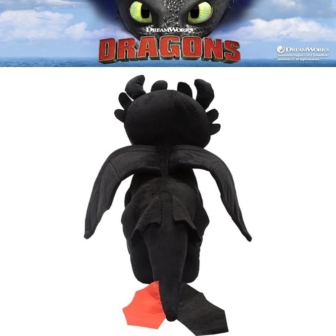 How To Train Your Dragon Toothless Bedding Super Soft Cozy Cuddle Pillow Buddy, (Officially Licensed Product) By Franco