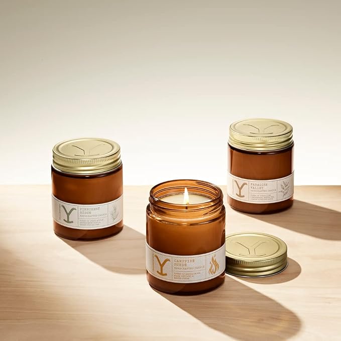 Yellowstone Scented Jar Candle by Tru Western, 8 oz - Paradise Valley