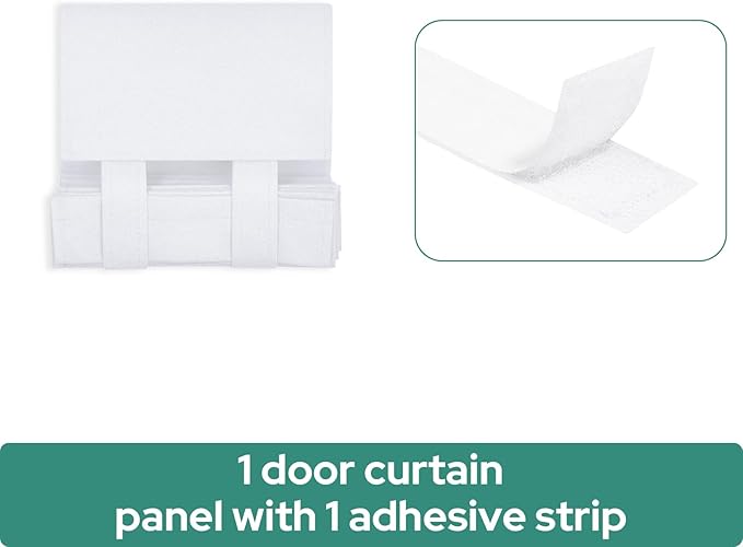 HOMEIDEAS 100% Linen Blackout Sidelight Curtains for Front Door, Side Door Window Curtains, Small Window,Thermal Insulated Covering, 1 Panel, W12 X L40 Inch, Pure White