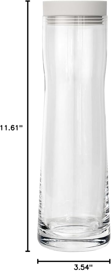 blomus SPLASH Water Carafe - 1 Liter - Moonbeam (beige) Lid