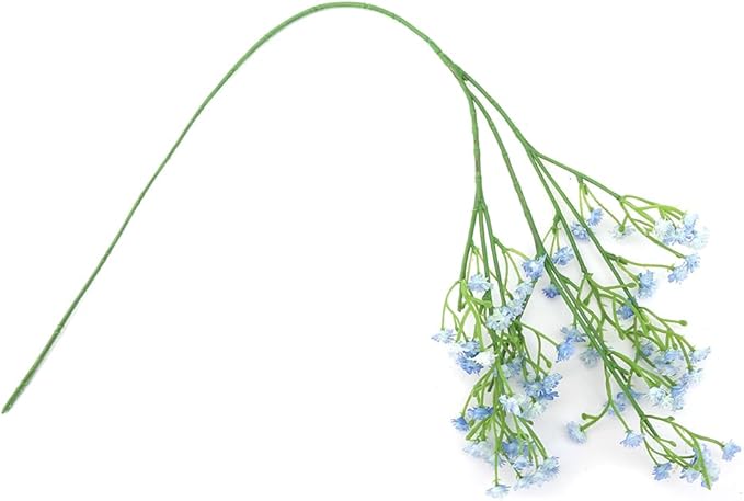 LYLYFAN Babys Breath Artificial Flowers,30 Pcs Gypsophila Faux Flowers for Wedding Party Home Garden Decoration Blue