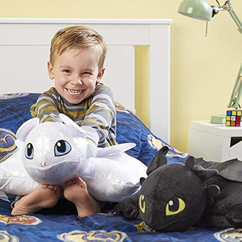 Pillow Pets 16 inch How to Train Your Dragon Toothless Stuffed Animal, NBCUniversal Plush Toy Gift for Kids