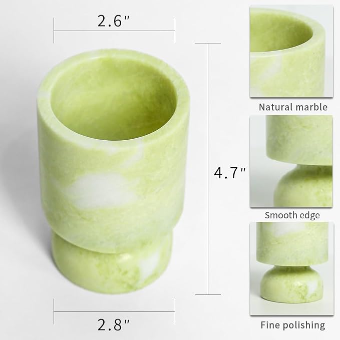 Vintage Marble Pillar Candle Holder, Natural Marble Candlestick Holder, French Centerpieces for Table, Elegant Marble Home Decor for Anniversary Weddings Valentine's Day