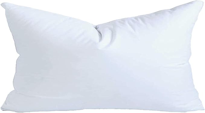 MoonRest® 16x24 Inch Synthetic Down Alternative Rectangle Pillow Insert Form Stuffer for Sofa Shams, Decorative Throw Pillow, Cushion and Bed Pillow Stuffing - Hypoallergenic 16“X 24”