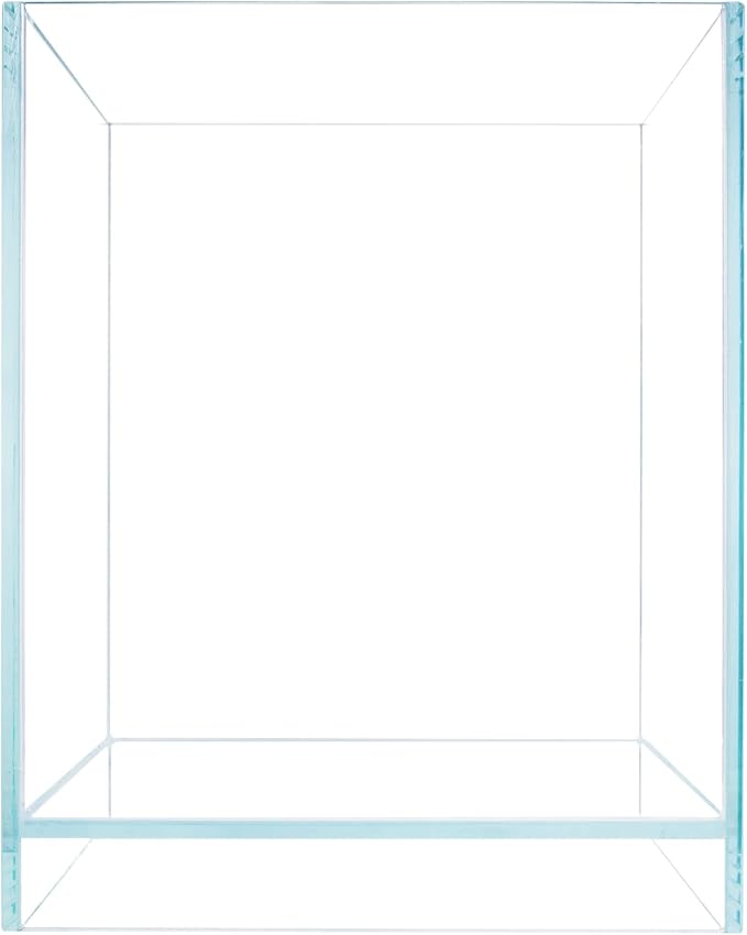 Nano Tall Rimless Aquarium Low Iron Frameless Fish Tank, Extra Clear with Floating Air Style, for Aquariums or Terrariums