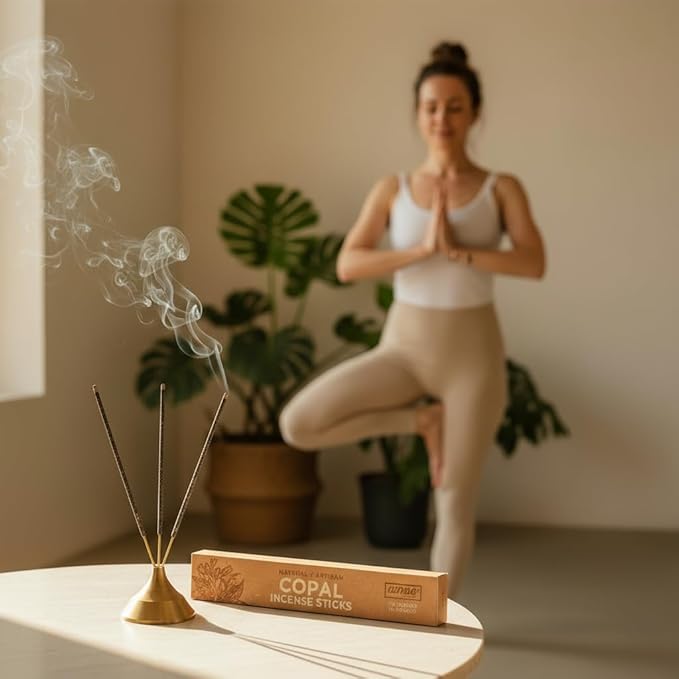 Premium White Copal Incense Sticks - 100% Pure Mayan Resin, Superior Burn Quality, Maximum Fragrance - Thick Coating, Handcrafted in Mexico for Meditation, Yoga, Spiritual Practice - 120 Sticks