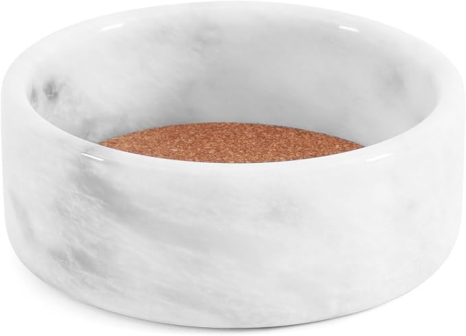 Radicaln Marble Wine Coasters 5.5" Inches White Wine Bottle Coasters for Countertop, Ideal Absorbent Cork Holder for Champagne Bottles
