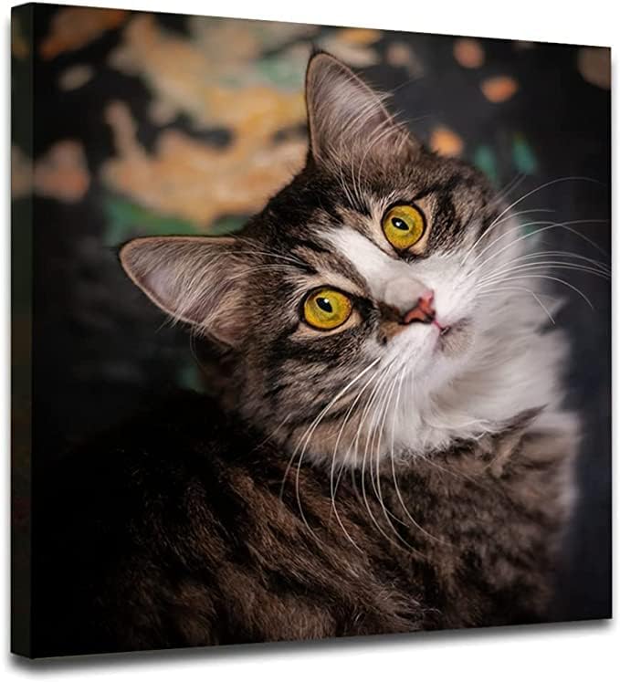 Laoife Custom Canvas Painting 12"x12" Upload Images, Custom Canvas Prints Photos Gifts with Your Photos Personalized Canvas Pictures of Kid Lover Family Pet, Wall Art