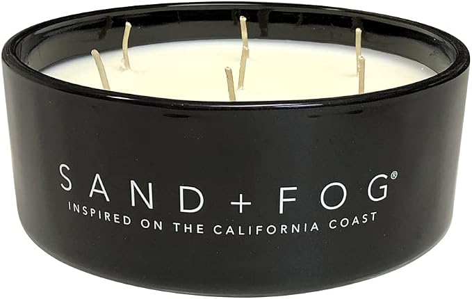 Sand + Fog Scented Candle - Chai - Additional Scents and Sizes – 100% Cotton Lead-Free Wick - Luxury Air Freshening Jar Candles - Perfect Home Décor for Your Cocktail Table – 34 oz