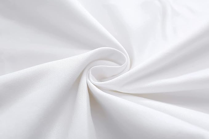 Lace White Euro Shams Throw Pillow Covers Cushion Cases with Ruffles Cotton 20"X20" Zipper Closure Luxury Elegant 2-Pack
