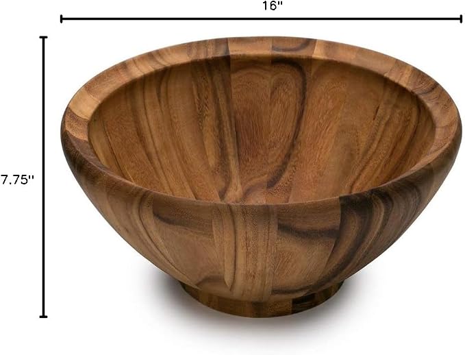 Ironwood Gourmet Salinas Extra Large Fruit and Salad Bowl, Acacia Wood