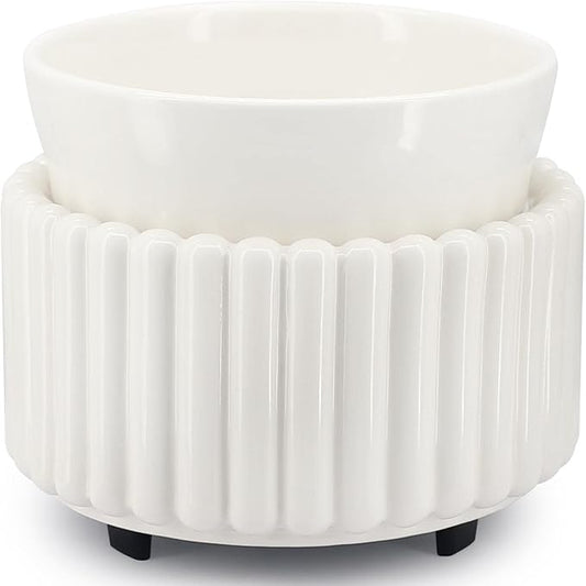 VICTORIA AROMA Ceramic Wax Melt Warmer 3-in-1 Candle Wax Warmer for Scented Wax Melter Electric Fragrance Wax Burner for Home Office Bedroom Gift & Decor…