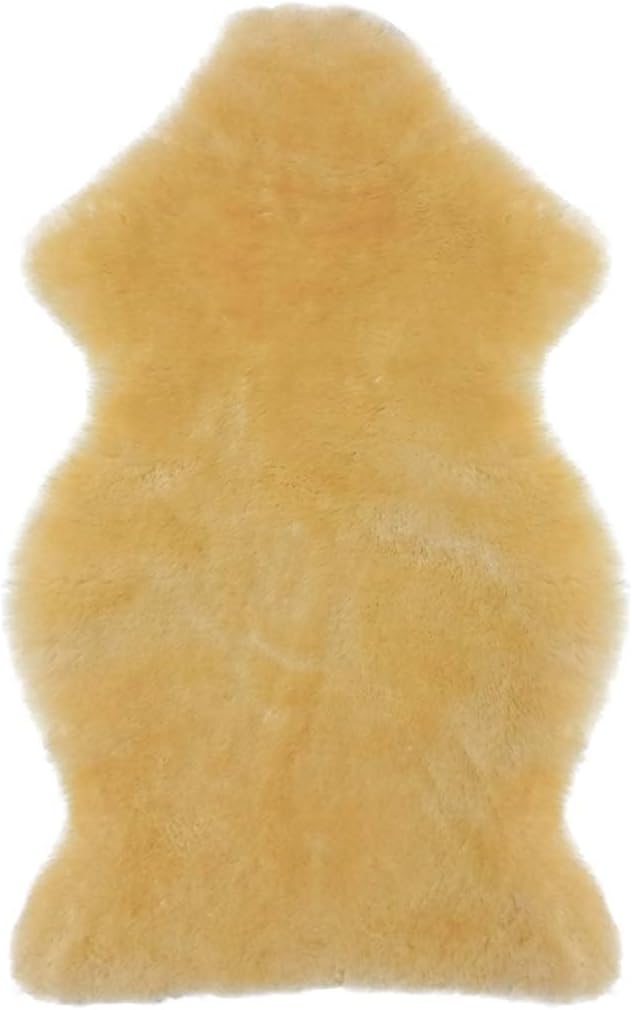 Premium Genuine Baby Sheepskin Rug – 100% Natural Soft Shorn Wool, Therapeutic Comfort for All Seasons, Cozy and Soothing for Nursery and Home – Made in Argentina