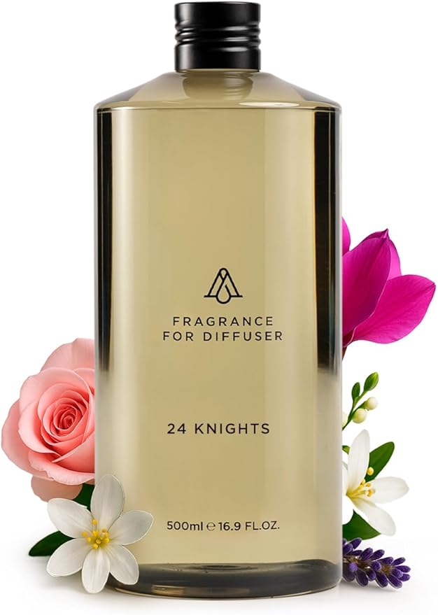 AromaPlan Hotel Scents 24 Knights 16 Fl Oz (473ml), Home Luxury Aroma & Hotel Diffuser Oil- Hotel Diffuser Oil for Aromatherapy- USA Made, Bigger Bottle, Bolder Aroma & Longer Lasting