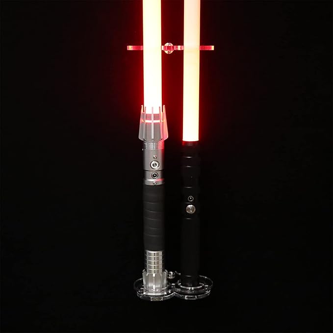 lightsaber vertical wall mount.lightsaber wall mount holder.Applicable to most lightsabers.(Transparent 2 holes)