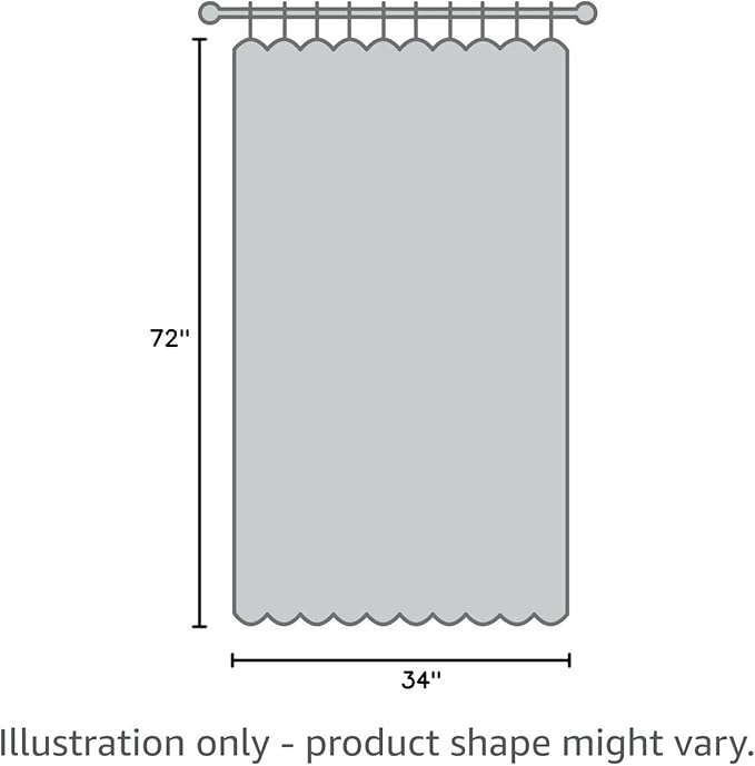 NICETOWN Greyish Blue Blackout Curtains Panels for Window, Thermal Insulated Rod Pocket Blackout Drapes/Draperies for Living Room (2 Panels, W34 x L72 inches)