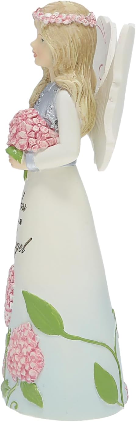 Pavilion Gift Company - You are an Angel - 5" Angel Figurine Floral Spring Home Decor Religious Survivor Hospital Stay Present