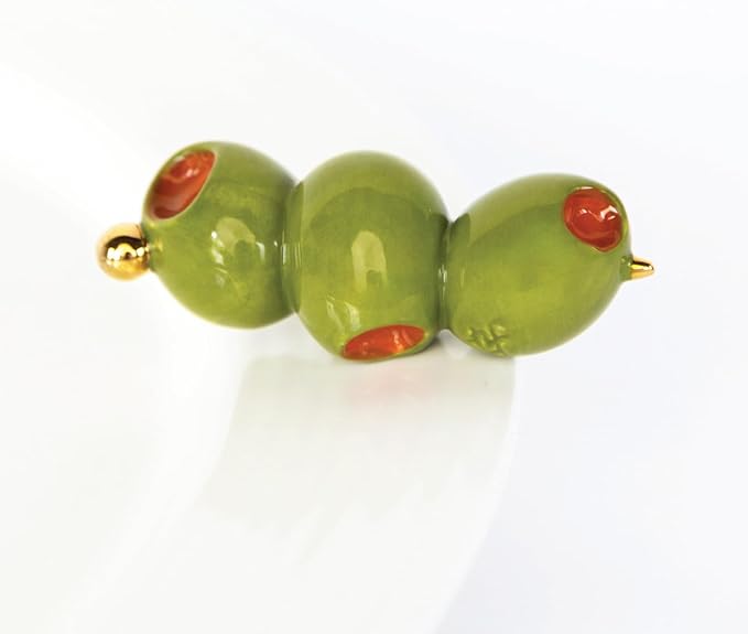 Nora Fleming Olive You so Much (Olive) - Hand-Painted Ceramic Decor - Minis for The Home and Office