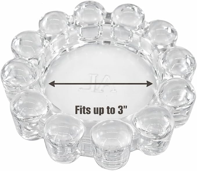 Original Bubble Candle Dish Small by Alice Lane – Clear Glass Decorative Candle Holder for Home Decor, Small Candles & Diffusers