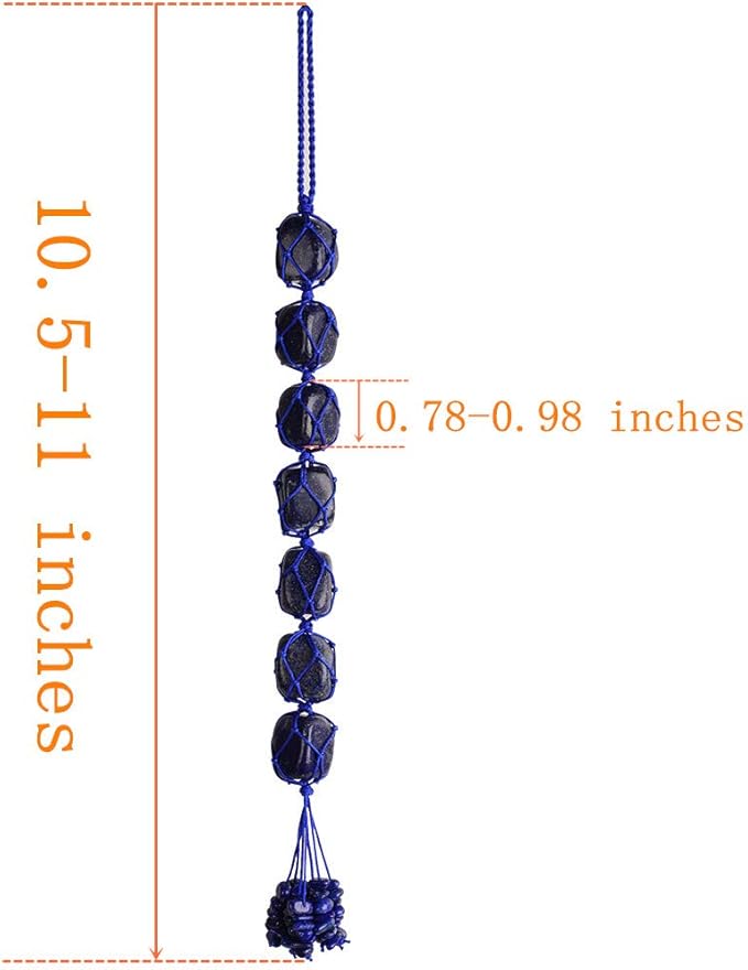 Healing Crystals Home Interior Decoration Car Hanging Ornaments Good Luck Home Decoration for Reiki Healing Good Luck Feng Shui (Lapis Lazuli)