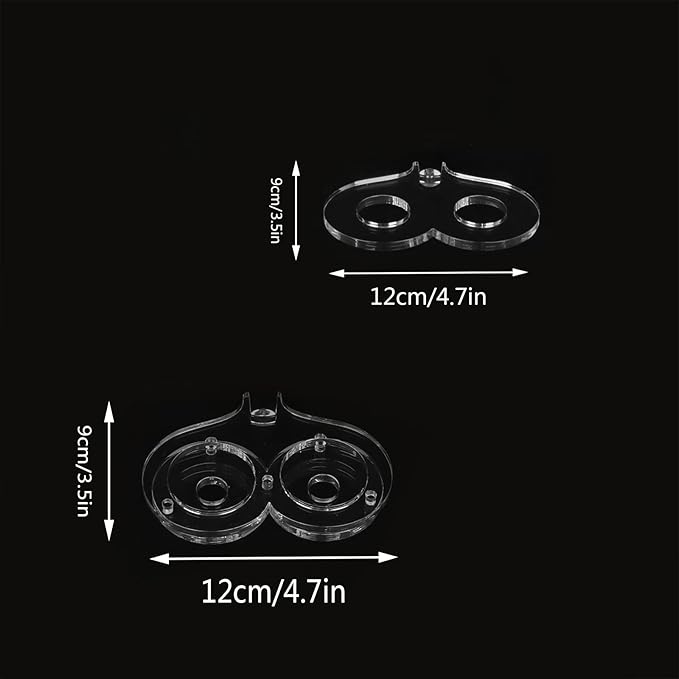 lightsaber vertical wall mount.lightsaber wall mount holder.Applicable to most lightsabers.(Transparent 2 holes)