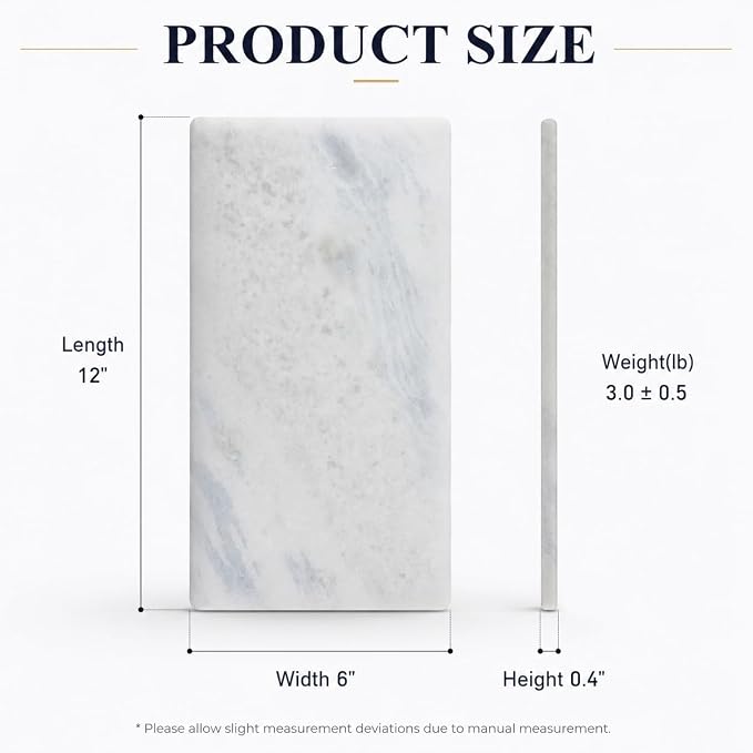Marble Tray 12"x6", Small Natural Marble Board, Stone Slab for Bathroom Kitchen Counter Sink, Rectangular Candle Plate, Perfume Jewelry Trays(Namib Fantasy)