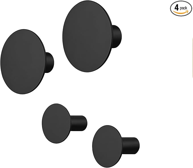 Blomus Ponto Wall Hooks - Set of 4 Black - Polystone