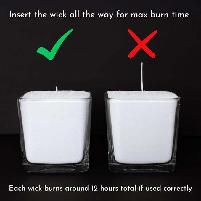 Sandle by Foton Pearled Candle – Multi-Pack (2 x 10oz) – Black Unscented, Non-Toxic, Luxury & Long-Lasting Candle Sand Wax up to 120 Hours – with 15 Wicks Each Pack