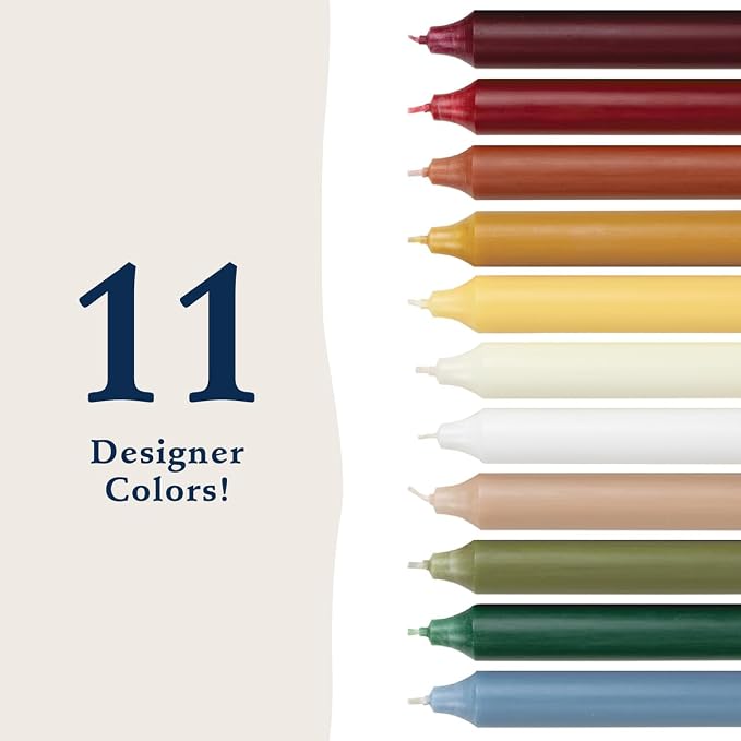 Northern Lights Candles - 10" 12pk Tapers - Terra Cotta - 76591